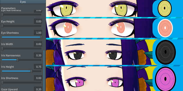 Vroid Irises - Eyes with hearts