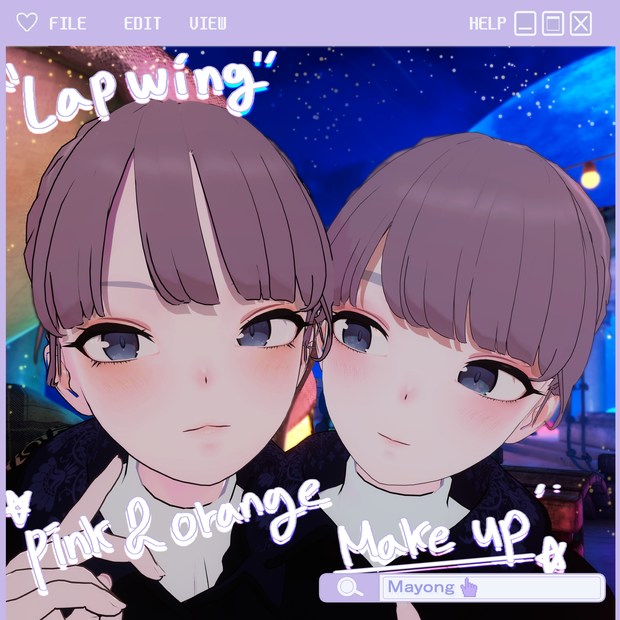 [Lapwing 用] Pink & Orange Daily makeup texture