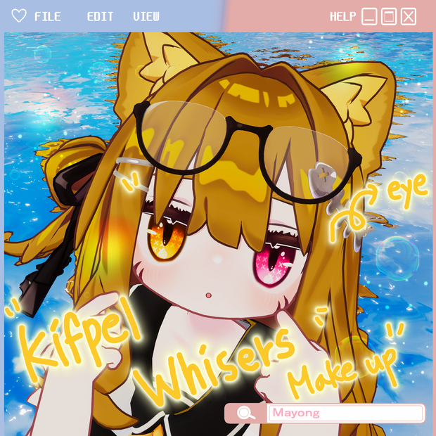 [Kipfel(キプフェル)]Kipfel Wiskers Face and Body ,eyes makeup!