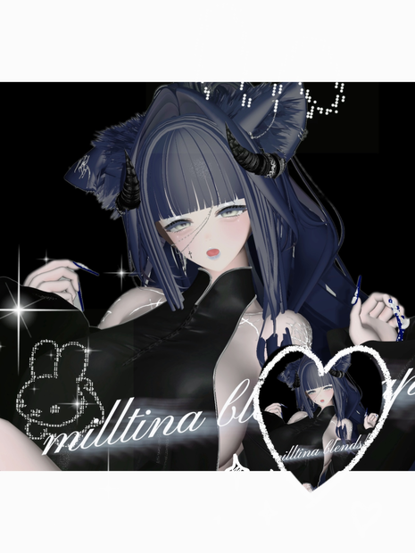 vrchat-milltina face blendshapes+6anim