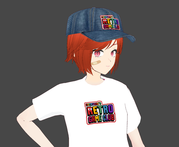 【VROID】デニムキャップ・テクスチャー