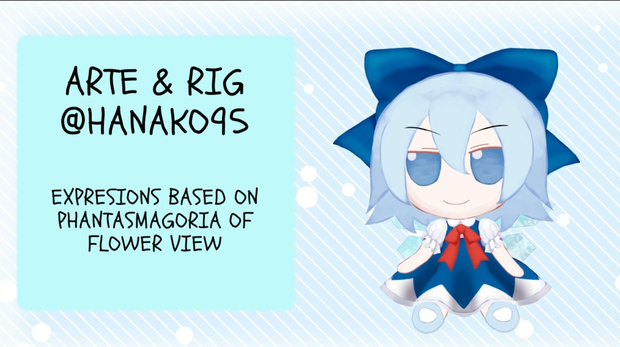 [Live2d] model FUMO CIRNO [東方Project]