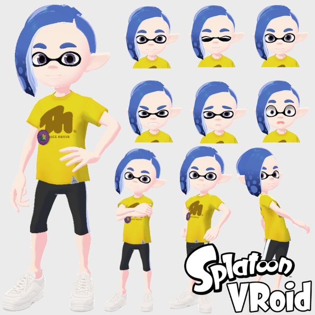 [FREE] VRoid [Splatoon] Inkling base - enchantedpencil - BOOTH