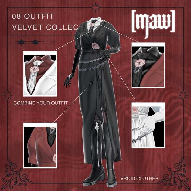 08 OUTFIT VROID by [maw]