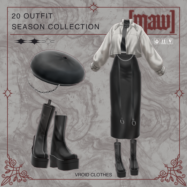 20 OUTFIT VROID by [maw]