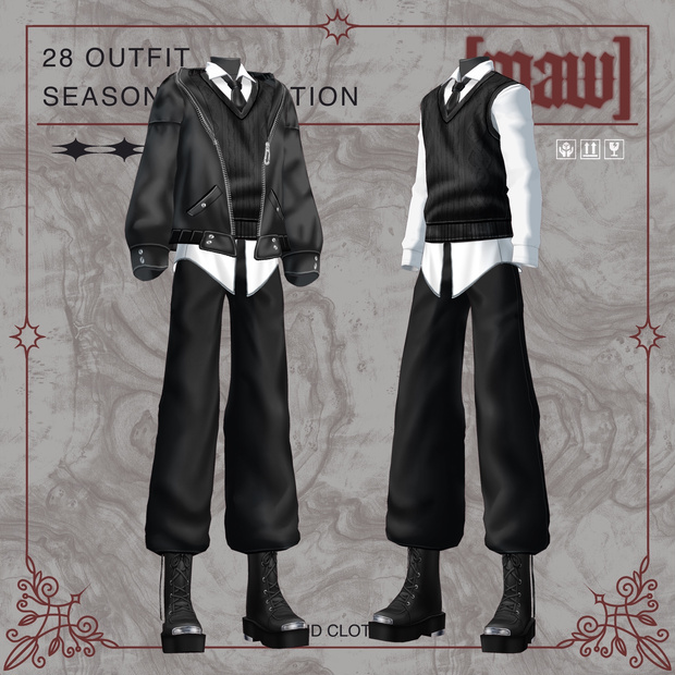 28 OUTFIT VROID by [maw]