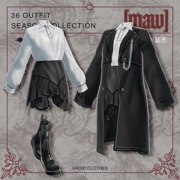 36 OUTFIT VROID by [maw]