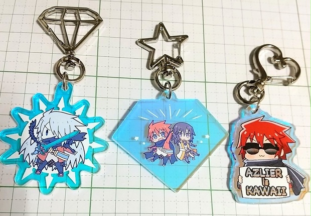 タマムシアクリルキーホルダー - Cyanotype - BOOTH