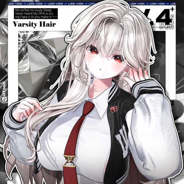 【19アバター対応】 𝐋𝐕.𝟒+ Varsity_Hair 🎓