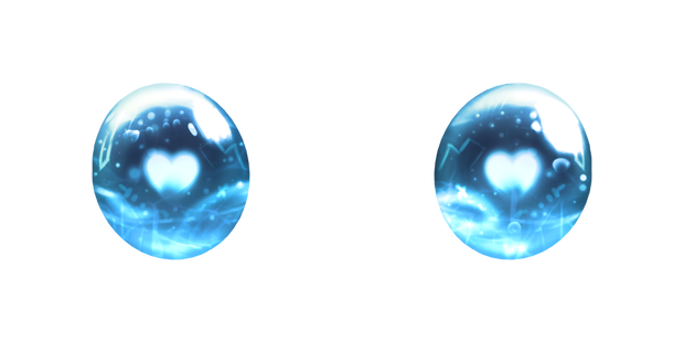 VRoid Heart Eyes Crystal Teal
