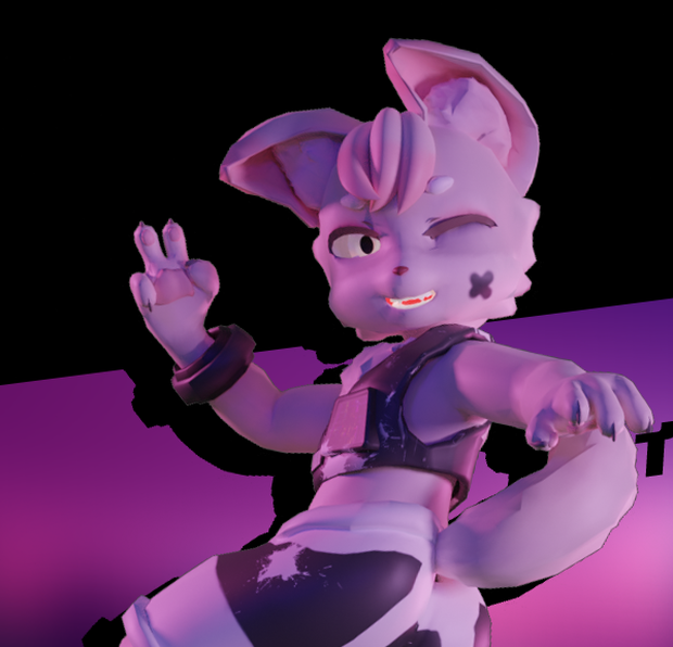 [BlueGuaShop] -3Dモデル-ベロ-Bero-The White Wolfy