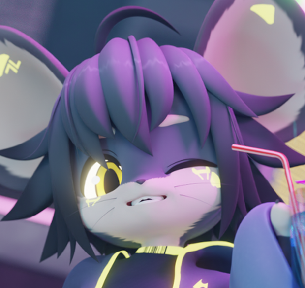 [BlueGuaShop] -3Dモデル-コリ-Kori-Shy mous that loves juice (and cheese)