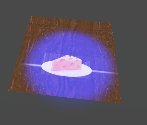 特殊な色の光の下でのみ現れる画像/Image appear only in special light
