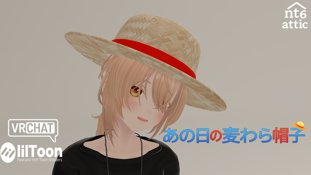 【3Dモデル】あの日の麦わら帽子【VRChat想定】