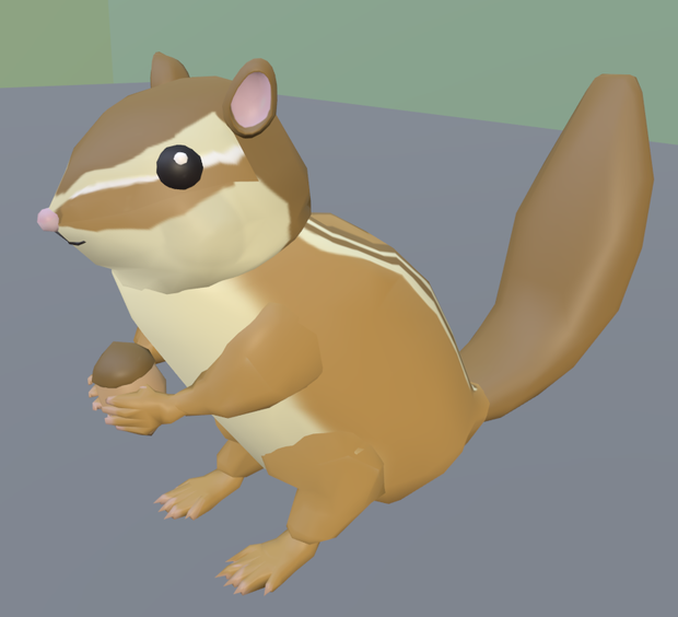 【VRChat】シマリス【3Dモデル】