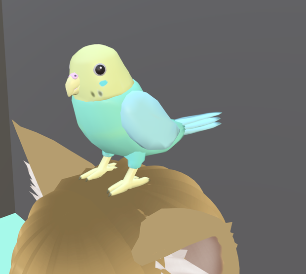 【VRChat】セキセイインコ【3Dモデル】