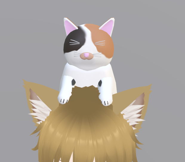 【VRChat】三毛猫【3Dモデル】