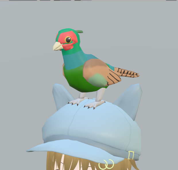  【VRChat】キジ【3Dモデル】Vo._115_