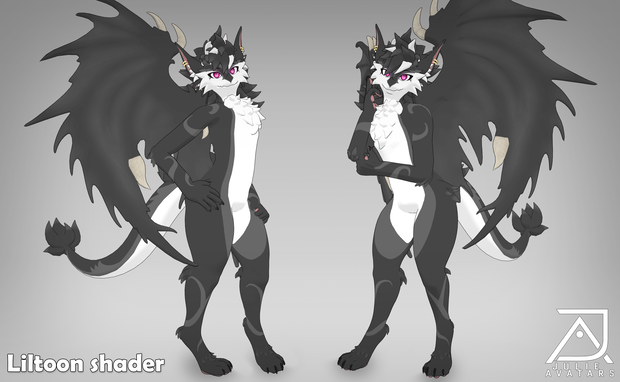 Spyke, the Noctodrax furry (Vrchat Avatar, Face Tracking and Quest)