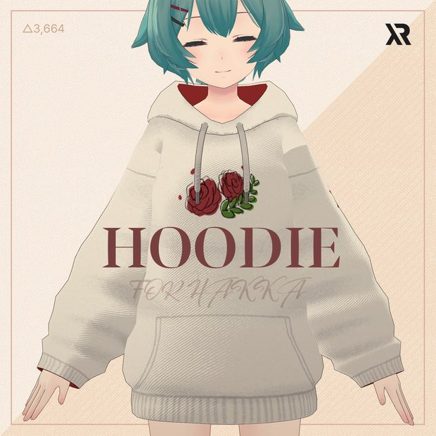 【3Dモデル】Hoodie / 薄荷