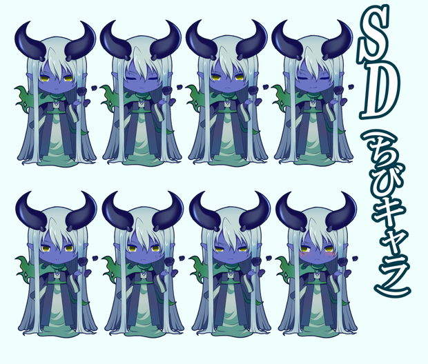 【無料】ツンデレ魔王様(白)SD