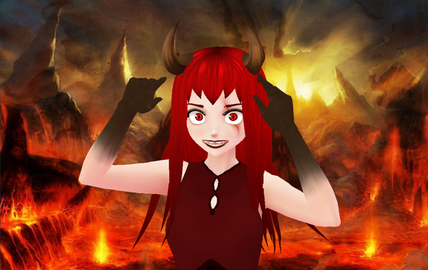 Full demon girl vrm //  悪魔の女の子のための完全なテクスチャ