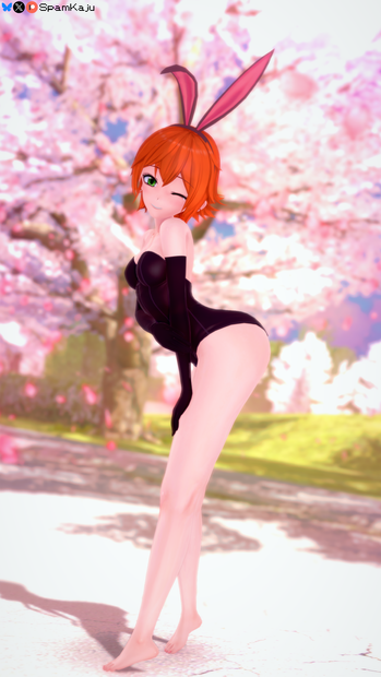 SD: Sakura Bunny Girl Posing