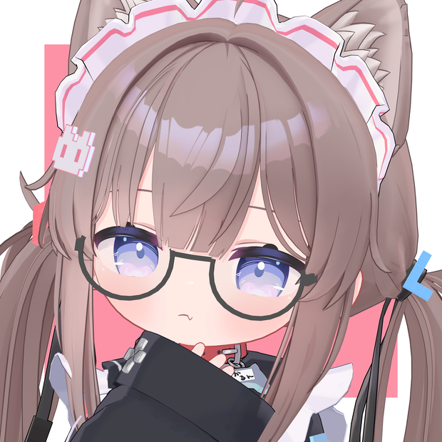 シンプルなアンダーリムメガネ