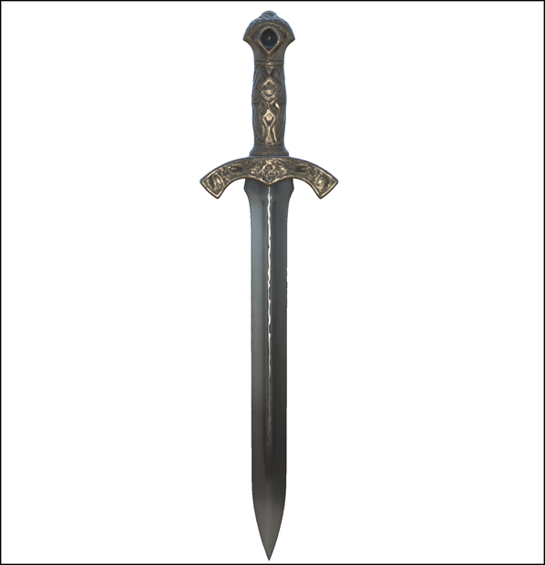 【VRChat想定】ファンタジーショートソード / Fantasy Short Sword