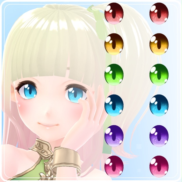 【VRoid】 Cute Watercolor Eyes Set - Rori Shop - BOOTH