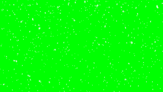 Snow Particles Footage Green Screen