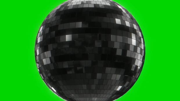 Disco Ball Footage Loop Green Screen
