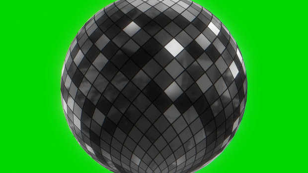 Disco Ball Footage Loop Green Screen 2