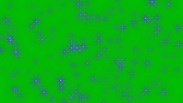Glitter Stars Effect Green Screen 4