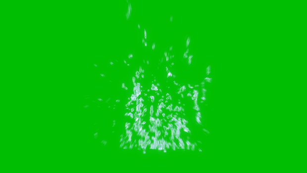Water Splash Green Screen