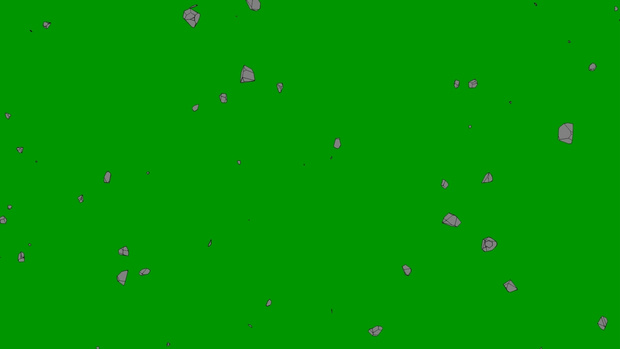 Anime Debris Green Screen Footage 8
