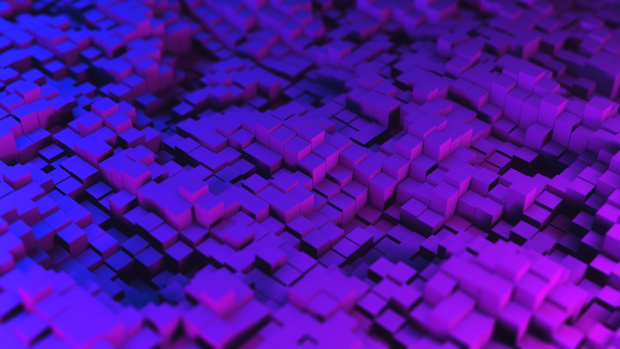 Displaced Voxel Background Loop