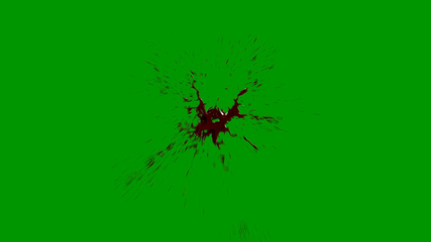 Blood Explosion Green Screen 2