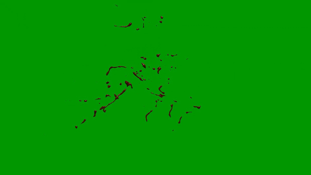 Anime Blood Explosion Green Screen 6