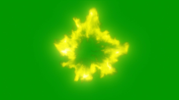 Smoke Burst Footage Green Screen 6