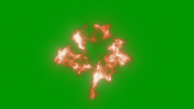 Smoke Burst Footage Green Screen 7