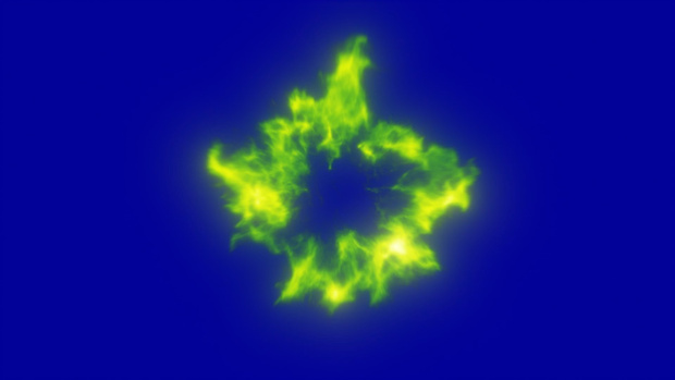 Smoke Burst Footage Blue Screen