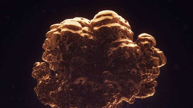 Golden Air Bubbles
