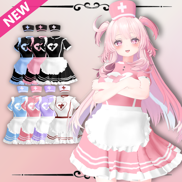 [4Avatars] Nurse Uniform (Selestia)(Maya)(Kikyo)(Moe)