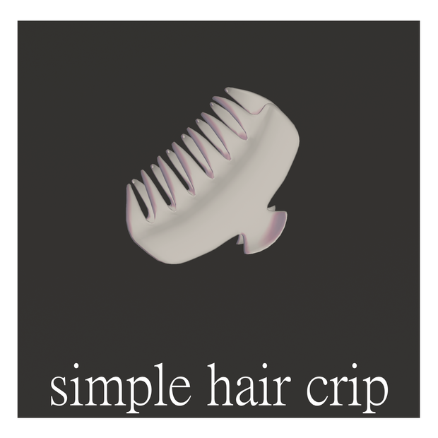 simple hair crip +開閉シェイプキー付き+