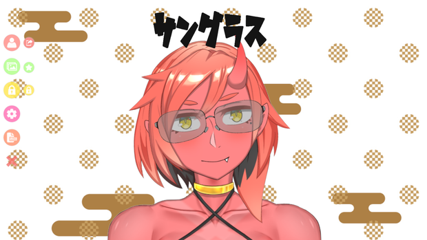 VtubeStudio用アイテム_サングラス2点