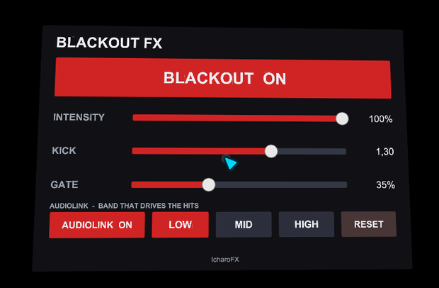 BlackoutFX 【同期ブラックアウト】 - (UdonSharp · AudioLink)