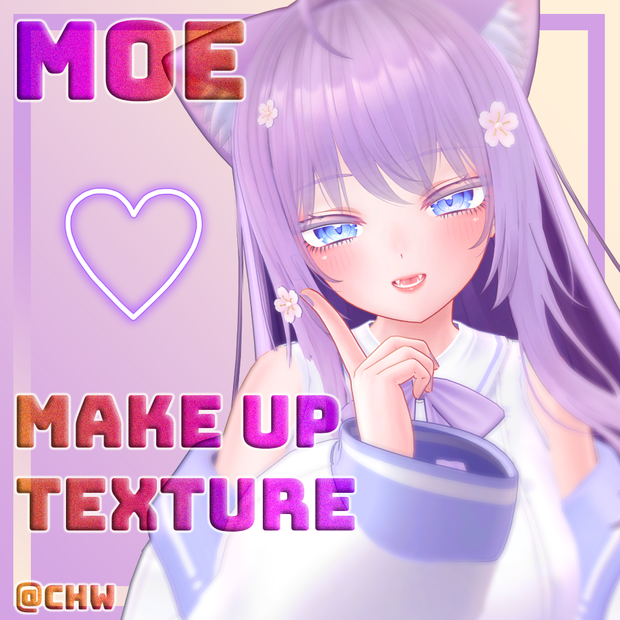 [萌]Moe Eyelashes Make up Texture 萌 メイク テクスチャー
