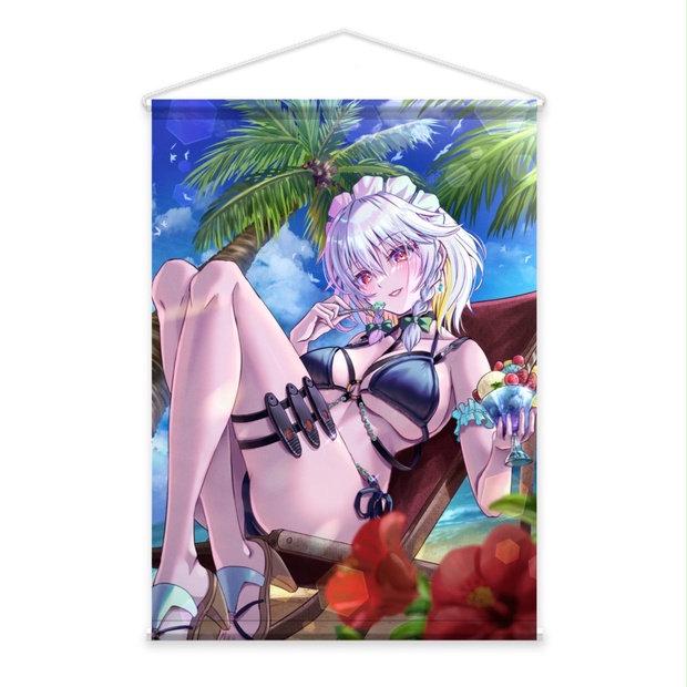 東方Project_十六夜咲夜_水着Ver_B2タペストリー - ametoneco - BOOTH