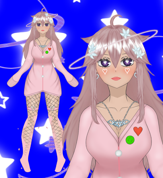 【Space girl Vtuber model】